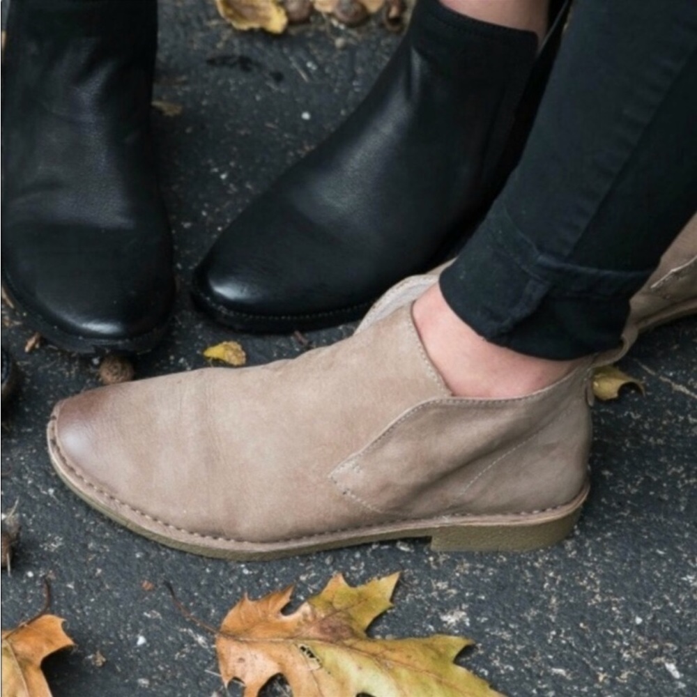 Dolce Vita Findley Nubuck Tan Suede Leather Ankle Boots Size 6 1/2